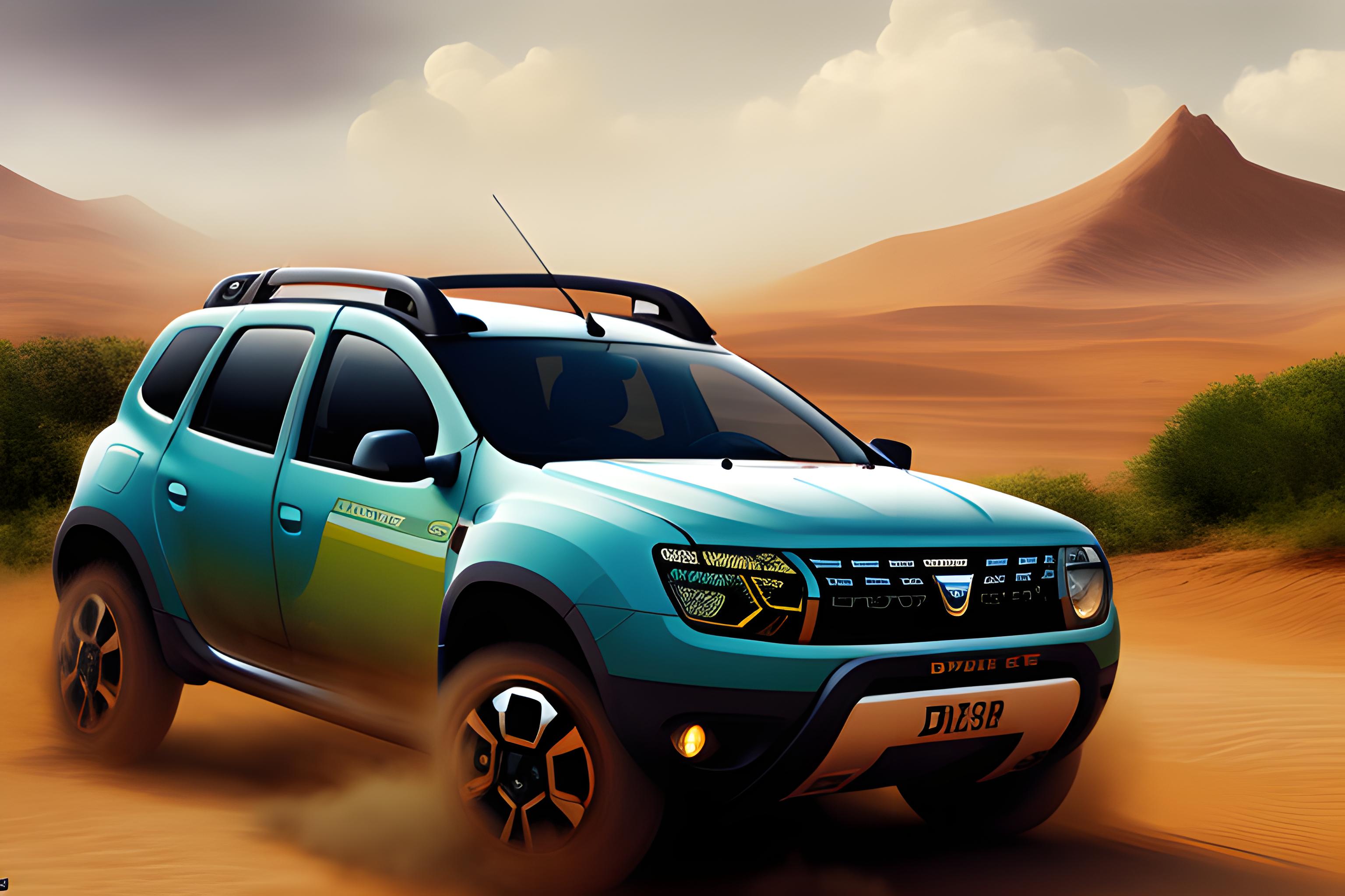 dacia duster dans le désert 